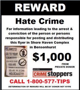 Tony and Renee Giordano of Sunset Park are offering a $1,000 reward in the hope of solving the Shore Haven fliers mystery