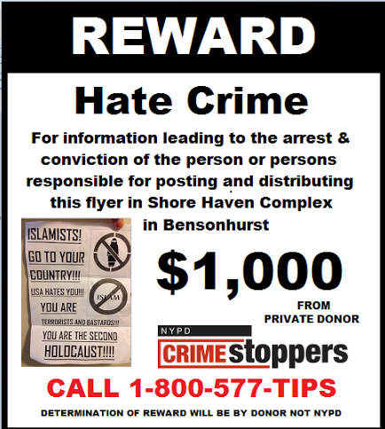 Tony and Renee Giordano of Sunset Park are offering a $1,000 reward in the hope of solving the Shore Haven fliers mystery