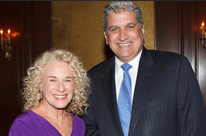Music superstar Carole King is helping congressional candidate Domenic Recchia raise money for his campaign.