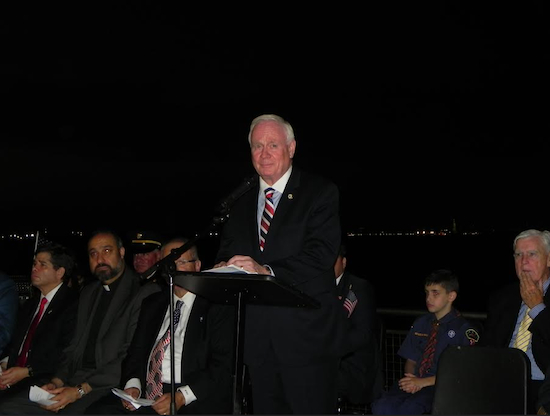 State Sen. Marty Golden, speaking at a Sept.11 remembrance in Bay Ridge, says the state’s World Trade Center Disability Law should be amended.