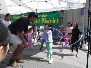 The festival’s main stage at 54th Street featured musical performances all afternoon as well as lots of fun activities for children, like a hula hoop contest.