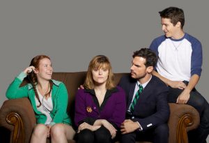Actors Lindsay Bayer, Carmen Napier, Chris Caron and Luke Hoback will perform in The Gallery Players’ “Next to Normal,” which opens Sept. 13 and runs through Oct. 5. Photo courtesy of The Gallery Players