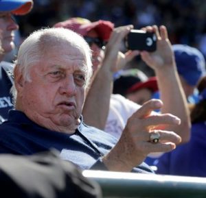 Former Los Angeles Dodgers manager Tommy Lasorda celebrates his birthday today.