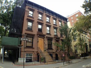 Welcome to Brooklyn Heights, where renovation projects are sprouting all over the place. The brownstone at left which is getting a makeover, 76 Willow St., is a former Watchtower property. Truman Capote lived in the yellow house at right, 70 Willow St.