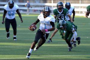 Grand Street quarterback Justin White threw three touchdown passes and ran for a fourth in a 25-6 victory over New Utrecht last Friday.