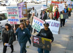 Brooklyn residents and officials marched down Atlantic Avenue on Sunday to rally for Long Island College Hospital (LICH) in Cobble Hill. Photos by Mary Frost