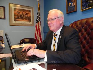 State Sen. Marty Golden says his bill would protect consumers in cases where hackers breach online store security.