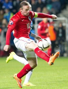 English soccer star Wayne Rooney celebrates his birthday today. AP Photo/Liis Treimann