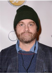 Actor and comedian Zach Galifanakis attends the OPCC 50th Anniversary Celebration at The Broad Stage on Saturday. It's his birthday today.