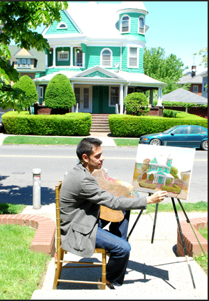 Award-winning artist Arturo Garcia is trained in Classical Realism painting. He is one of numerous artists participating in the 2014 Flatbush Artists Studio Tour. Photo courtesy of Flatbush Artists