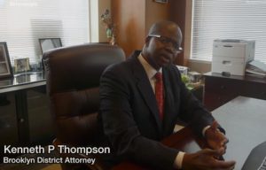 Brooklyn D.A. Kenneth Thompson is set to take another stab at police brutality. Eagle file YouTube screenshot