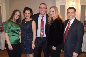 The Bay Ridge Lawyers Association collects and donates toys every year to Toys for Tots at its annual holiday party. Shown are officers of the Bay Ridge Lawyers Association: Grace Borinno, Lisa Becker, Stephen Spinelli, Margaret Stanton and Joseph R. Vasile. Eagle photos by Rob Abruzzese