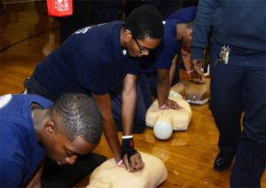 The FDNY Foundation is training 5,000 city teens how to use a new, compressions-only CPR technique. Photo courtesy of FDNY