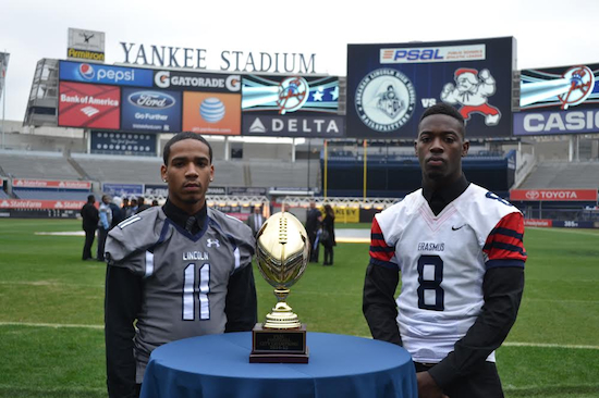 Lincoln and Erasmus Hall both experienced a bit of a transition year, but Luis Rodriguez and Deonte Roberts respectively led each team back to Yankee Stadium. Eagle photo by Rob Abruzzese