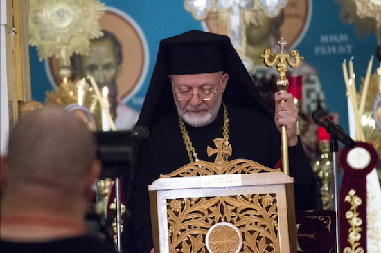 Metropolitan JOSEPH gives his first address as the archbishop of New York’s Antiochian Orthodox community. Eagle photo by Francesca Norsen Tate