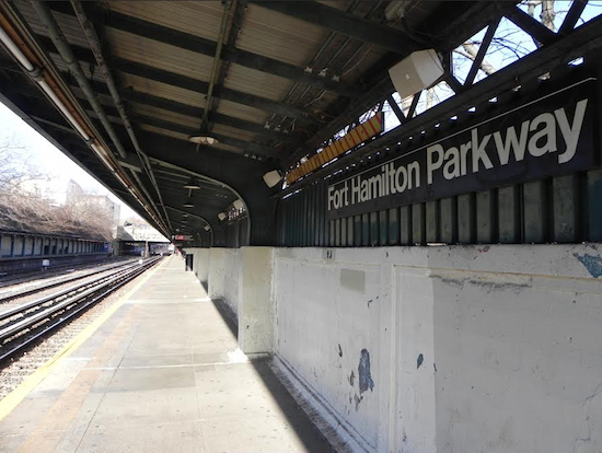 The Fort Hamilton Parkway station is one of nine stations on the N line that will get a facelift next year. Eagle photo by Paula Katinas