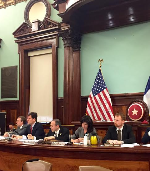 Council members Mark Treyger and Elizabeth Crowley held a hearing on emergency preparedness and the city’s communications system. Photo courtesy Treyger’s office