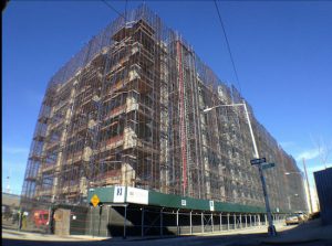 You See Right Through Me (Ah, a Nicki Minaj lyric): The arctic air whips through windowless 160 Imlay St., which is undergoing a residential conversion. Eagle photos by Lore Croghan