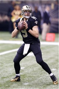 New Orleans Saints quarterback Drew Brees celebrates his birthday today. AP Photo/David Seelig