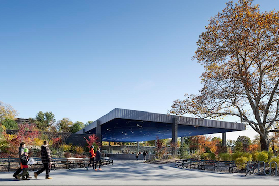 The Samuel J. and Ethel LeFrak Center at Lakeside in Prospect Park, selected from a pool of nearly 500 candidates, has won a 2015 Honor Award. Photo by Michael Moran/OTTO, courtesy of Prospect Park Alliance