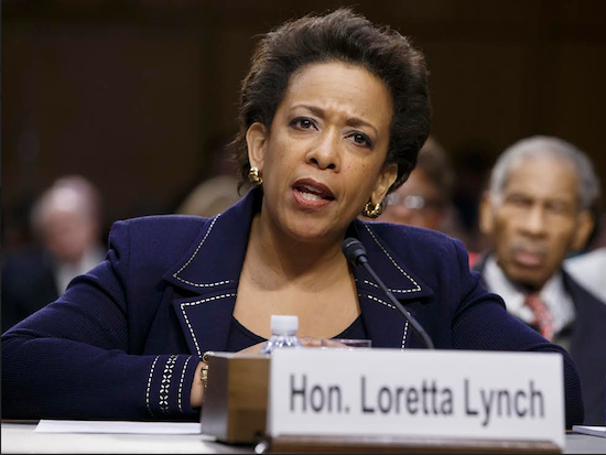 Attorney General nominee Loretta Lynch is shown testifying on Capitol Hill in Washington on Wednesday during her confirmation hearing before the committee. AP Photo/J. Scott Applewhite