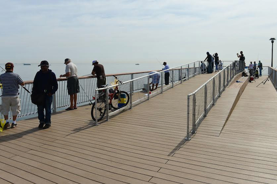 The Parks Department has completed reconstruction of Steeplechase Pier. Photo by Daniel Avila/NYC Parks Department