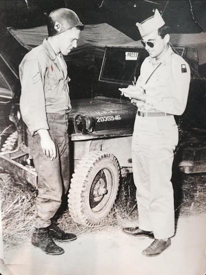 At 23-years-old, Adler (right) is in uniform at Pine Camp, NY during the Korean War in 1951. Photos courtesy of Steven Ramotar, Stonehouse Productions