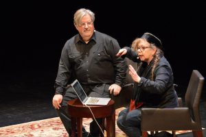 Matt Groening and Lynda Barry discuss their work and friendship at BAM. Photos by Mike Benigno, courtesy of BAM