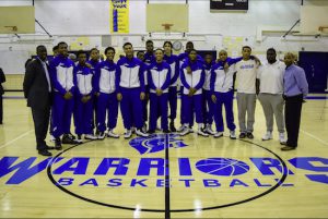 The Westinghouse varsity basketball team and coaches no longer have to play on the “wrestling mat” which is good timing as the PSAL playoffs begin next week. Eagle photos by Rob Abruzzese