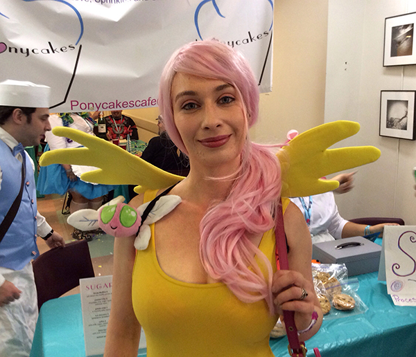 Ponycon, the convention for “My Little Pony” fans, brought costumed fans to Brooklyn Heights this past weekend. Among them was Alyssa - PoorOldKilgore - from New Jersey, dressed as Fluttershy. Photos by Mary Frost