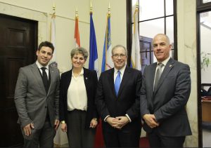 City Comptroller Scott Stringer (second from right) exchanged ideas with a delegation from Jerusalem that included Deputy Mayor Ofer Berkovitch, Chief of Staff Michal Shalem and Director City Comptroller Scott Stringer (second from right) exchanged ideas with a delegation from Jerusalem that included Deputy Mayor Ofer Berkovitch, Chief of Staff Michal Shalem and Director General of the Municipality Amnon Merchav (lGeneral of the Municipality Amnon Merchav (left to right). Photo courtesy Comptroller’s office