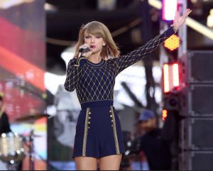 Taylor Swift performs on ABC's "Good Morning America" in Times Square this past October. A spokeswoman for the city Department of Education said Tuesday that Swift has now given $50,000 in song proceeds to New York City schools. Photo by Greg Allen/Invision/AP, File