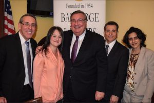 The Bay Ridge Lawyers Association (BRLA) welcomed Hon. Matthew D'Emic (center) at its monthly CLE meeting. Pictured from left: BRLA Secretary Stephen A. Spinelli, Vice President Grace M. Borrino, Hon. Matthew D'Emic, Corresponding Secretary Joseph R. Vasile and President Lisa M. Becker. Eagle photos by Rob Abruzzese