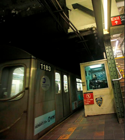 Borough Hall station near the 4 and 5 trains where the incident occurred Tuesday night. AP Photo/Mary Altaffer