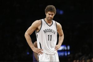 Brook Lopez and the Nets suffered a major letdown at Downtown’s Barclays Center in a key matchup with the Charlotte Hornets. AP Photo