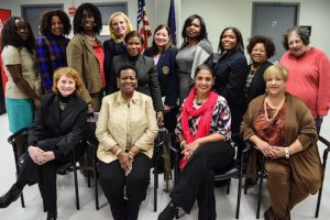 Front from left: Assemblymember Jo Anne Simon, Assemblywoman Annette Robinson, Deputy Borough President Diana Reyna and District Leader Dilia Schack. Back row from left to right: Renee Williams, Hon. Carolyn E. Wade, Hon. Sylvia G. Ash, Hon. Pamela Fisher, Hon. Ingrid Joseph, Lena Ferrera, Hon. Genine D. Edwards, Turquoise Haskin, Hon. Yvonne Lewis and Hon. Carol Feinman. Photos by Rob Abruzzese.