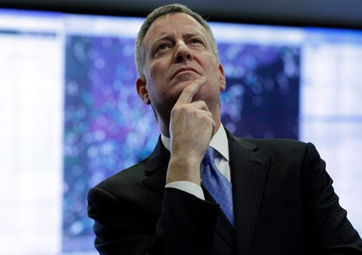 Bill de Blasio wants to provide extra support to struggling NYC schools. AP photo