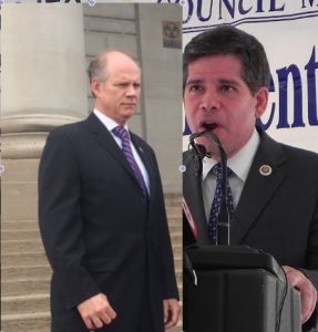 Republican Daniel Donovan (photo left) and Democrat Vincent Gentile (photo right) and  have both been invited by the Bay Ridge Community Council to debate on March 31. Donovan photo courtesy of Donovan campaign. Gentile photo by Paula Katinas