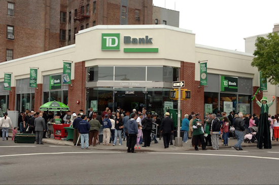 A recent opening of a TD Bank branch at 18th Ave. and 57th Street. Photo courtesy of TD Bank