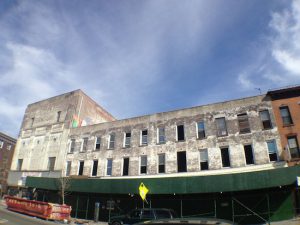 This building at 657-665 Fifth Ave. is being enlarged, and will have 30 apartments. Eagle photos by Lore Croghan