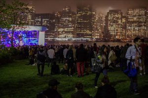 People gathered at Brooklyn Bridge Park at last year’s Celebrate Brooklyn! Photo by David Andrako