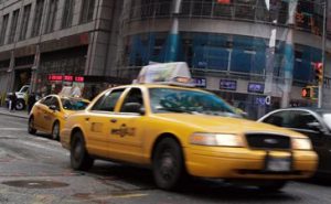 The city council wants panic buttons in all NYC taxis. AP Photo/Richard Drew, File