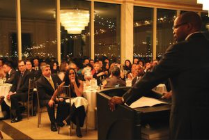 Brooklyn DA Ken Thompson delivers remarks to a captivated audience at the KCCBA 2015 Dinner. Eagle photos by Mario Belluomo