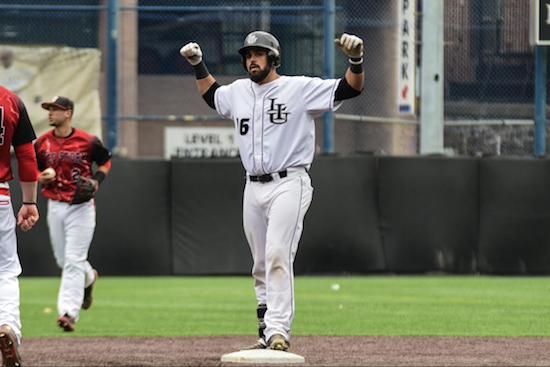 Mark Hernandez, who homered on Saturday against Wagner, went 1-for-4 with three RBIs against St. John's on Tuesday. He's hitting .266 with seven extra-base hits this season. Eagle photos by Rob Abruzzese