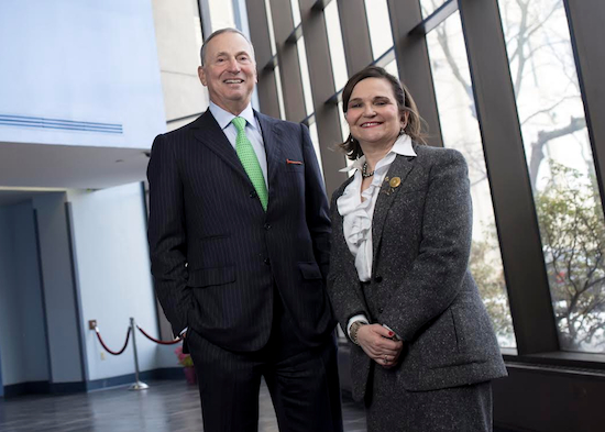Dr. Robert I. Grossman, dean and CEO of NYU Langone, and Wendy Z. Goldstein, president and CEO of the newly renamed NYU Lutheran, said the affiliation between their two institutions will greatly benefit patients. Photo courtesy NYU Langone