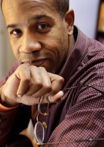Gregory Pardlo, winner of the 2015 Pulitzer Prize for poetry, is pictured at his home in Brooklyn. Pardlo won for "Digest," his book of poetry. Judges cited Pardlo's "clear-voiced poems that bring readers the news from 21st Century America, rich with thought, ideas and histories public and private." AP Photo/Kathy Willens