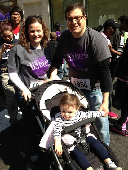 Kerry and John Quaglione, with their daughter Natalie Grace, have walked in the March for Babies each year since 2013. The Bay Ridge couple plans to do so again this year. Photo courtesy John Quaglione