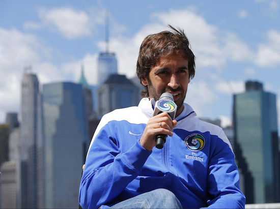 Former Real Madrid legend Raul is now the front man for the New York Cosmos, who will play their first-ever game in Brooklyn Saturday night at Coney Island’s MCU Park. Photos courtesy of New York Cosmos