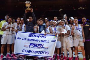 South Shore’s girls basketball team was the top team in Brooklyn this year, winning the PSAL city title. South Shore also had the city’s best player, All-American Brianna Fraser. Eagle photo by Rob Abruzzese