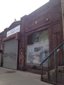 This industrial property at 466 Flushing Ave. was part of a Williamsburg property package that just sold for $7.5 million. Eagle photos by Lore Croghan